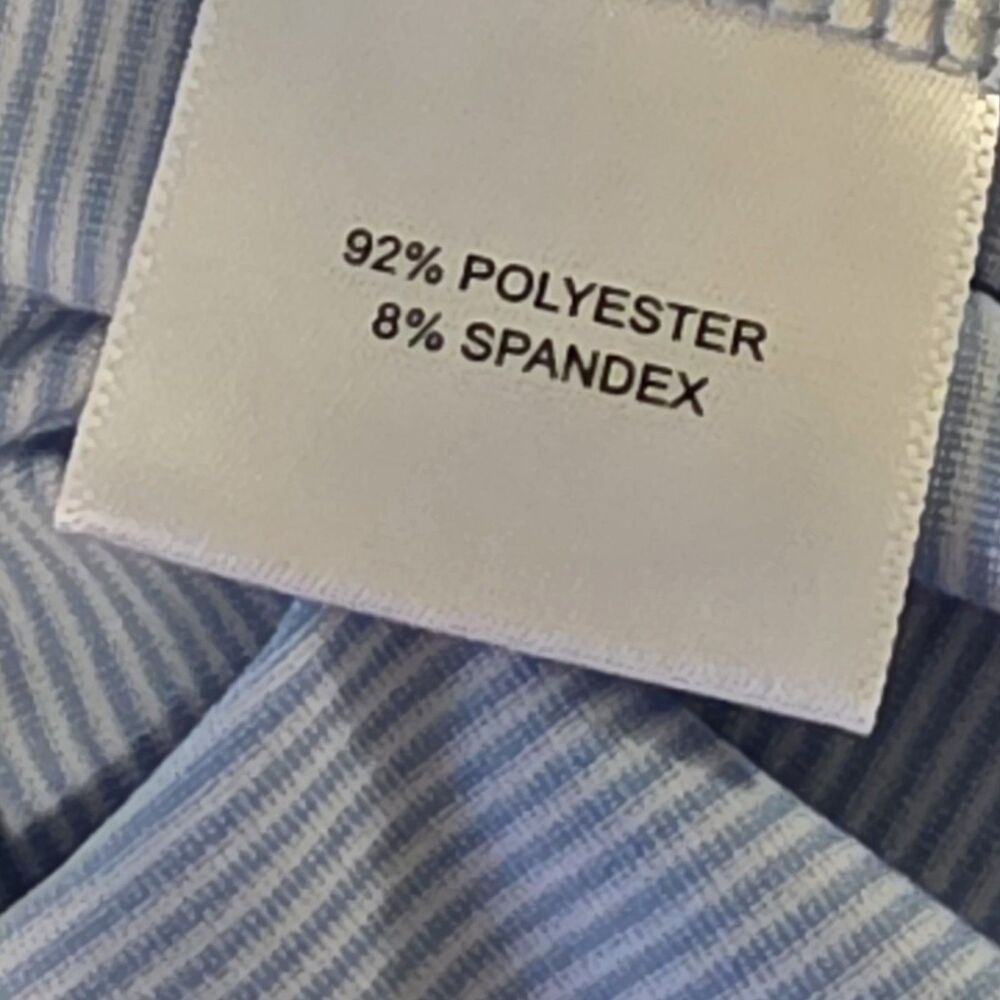 Peter Millar Summer Comfort Mens Polo Shirt Blue Striped Sz XL - Picture 4 of 9